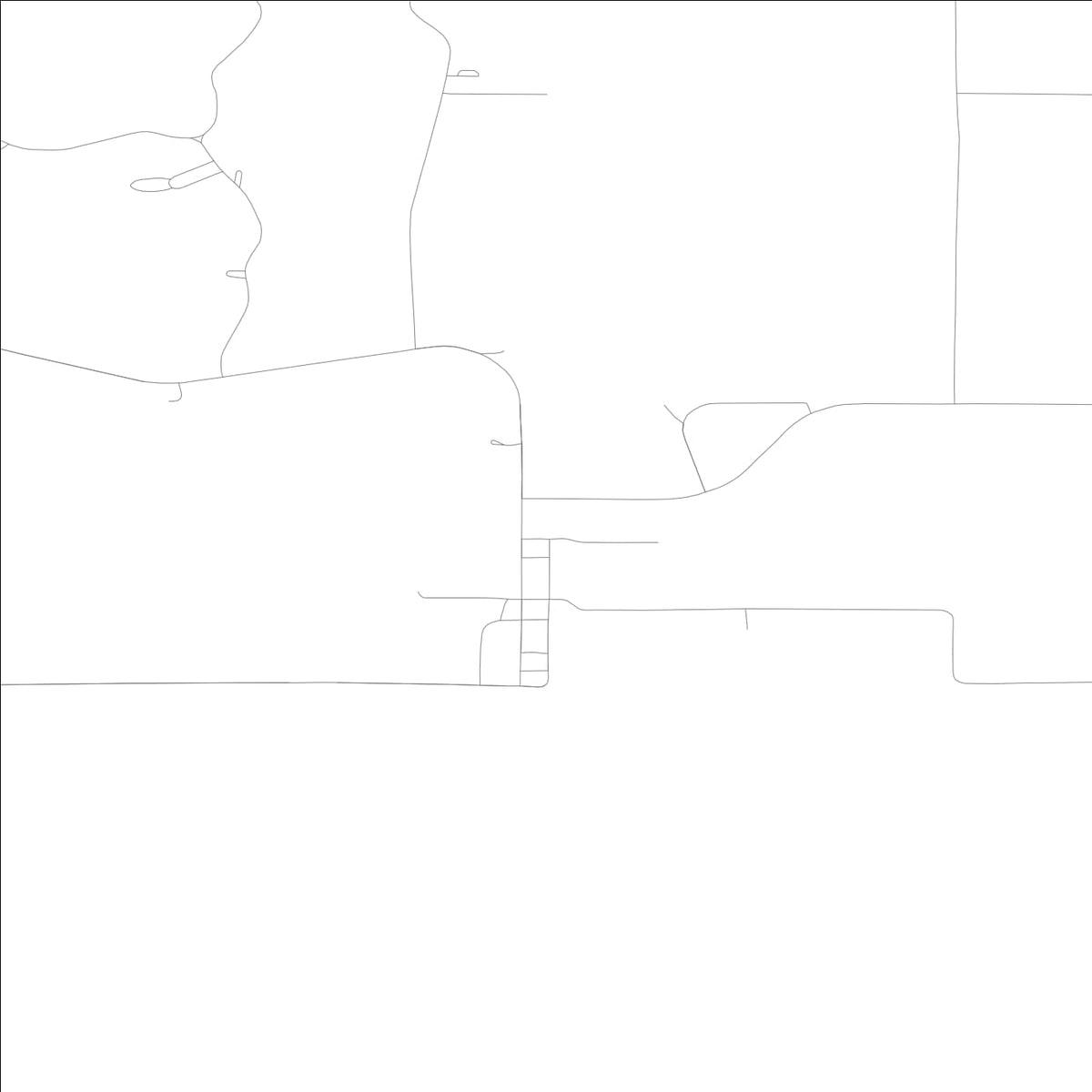 ROAD MAP OF PLEASANTON, LOWA BY MAPBAKES
