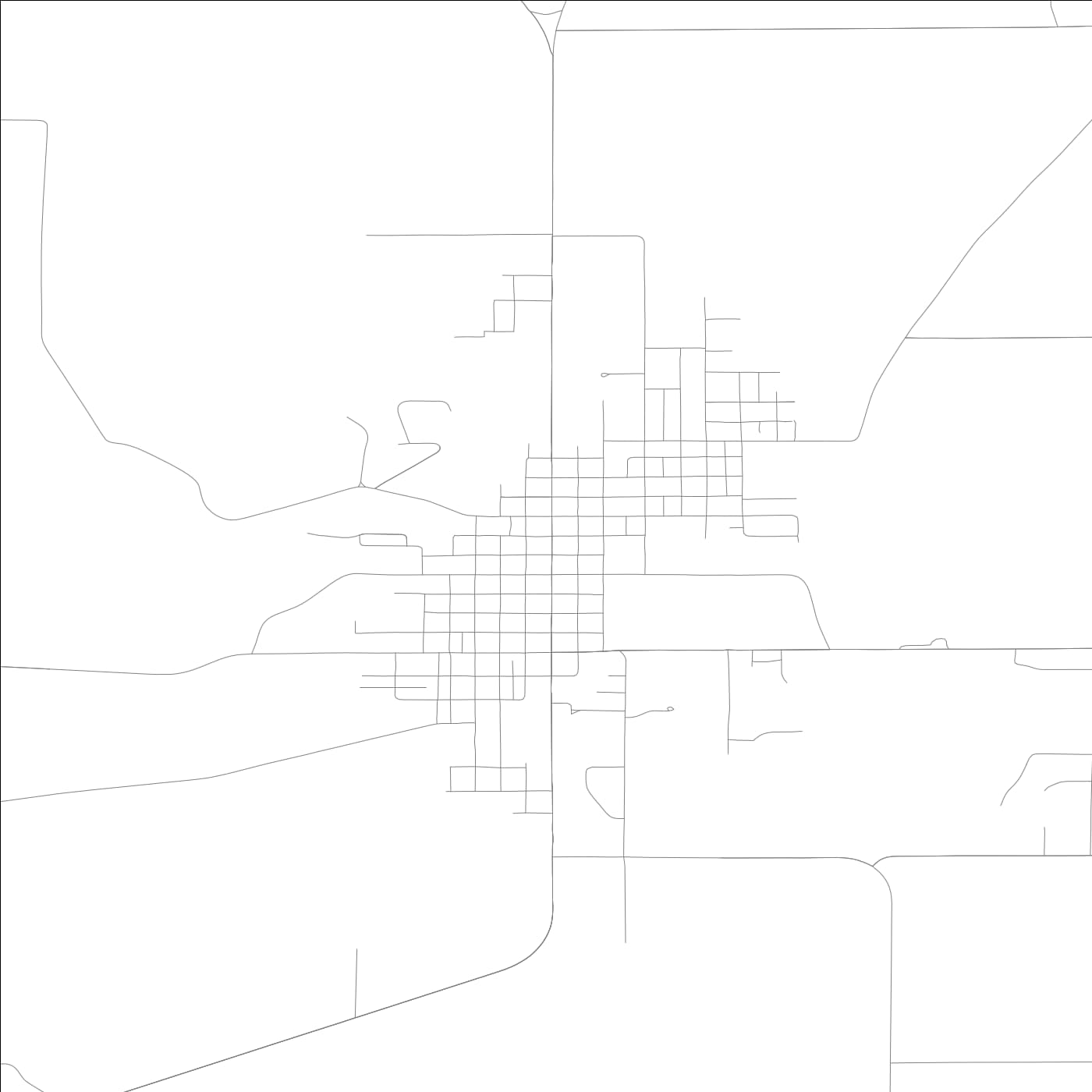 ROAD MAP OF LEWISTOWN, ILLINOIS BY MAPBAKES