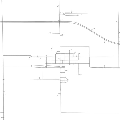 ROAD MAP OF OSBORN, MISSOURI BY MAPBAKES