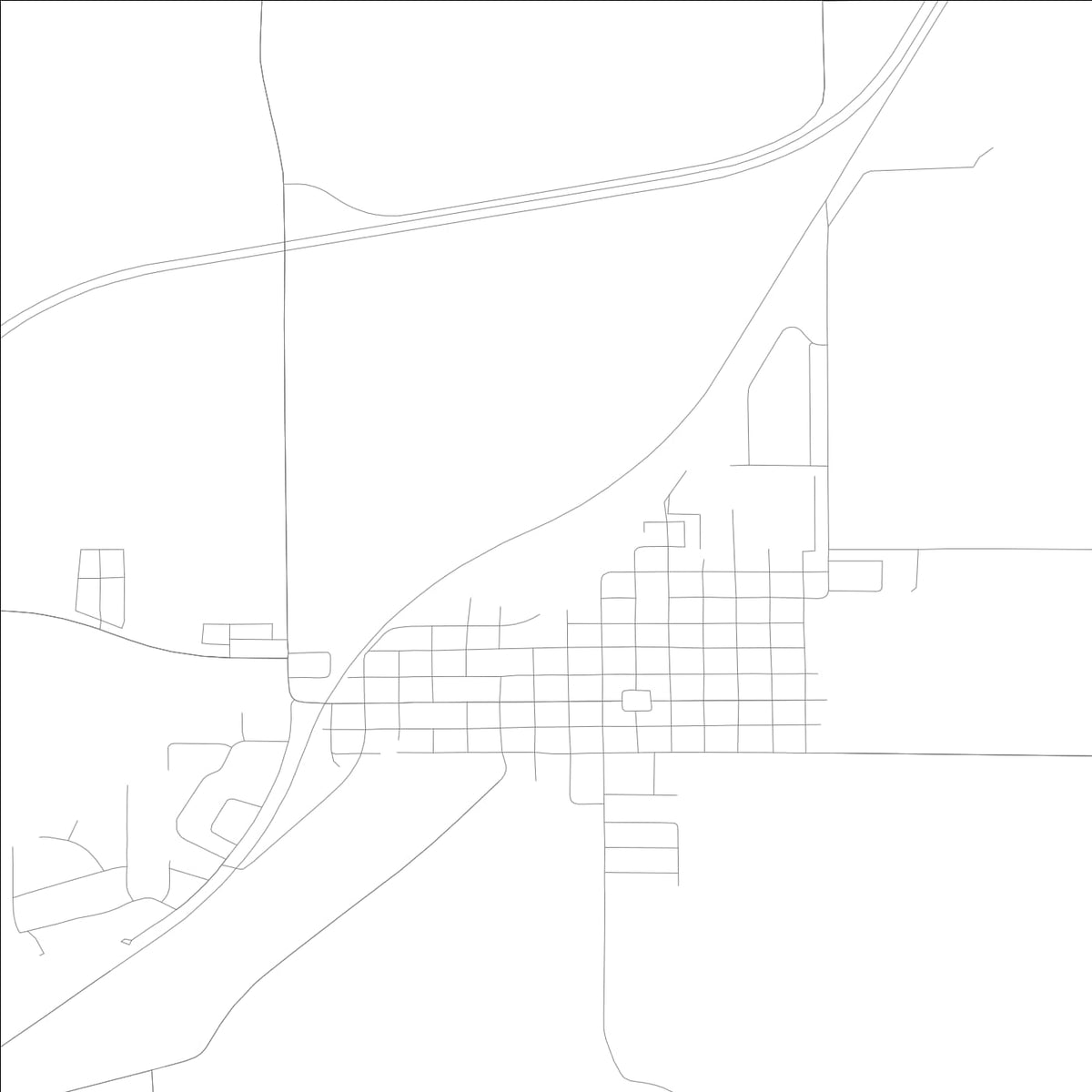 ROAD MAP OF LEXINGTON, ILLINOIS BY MAPBAKES