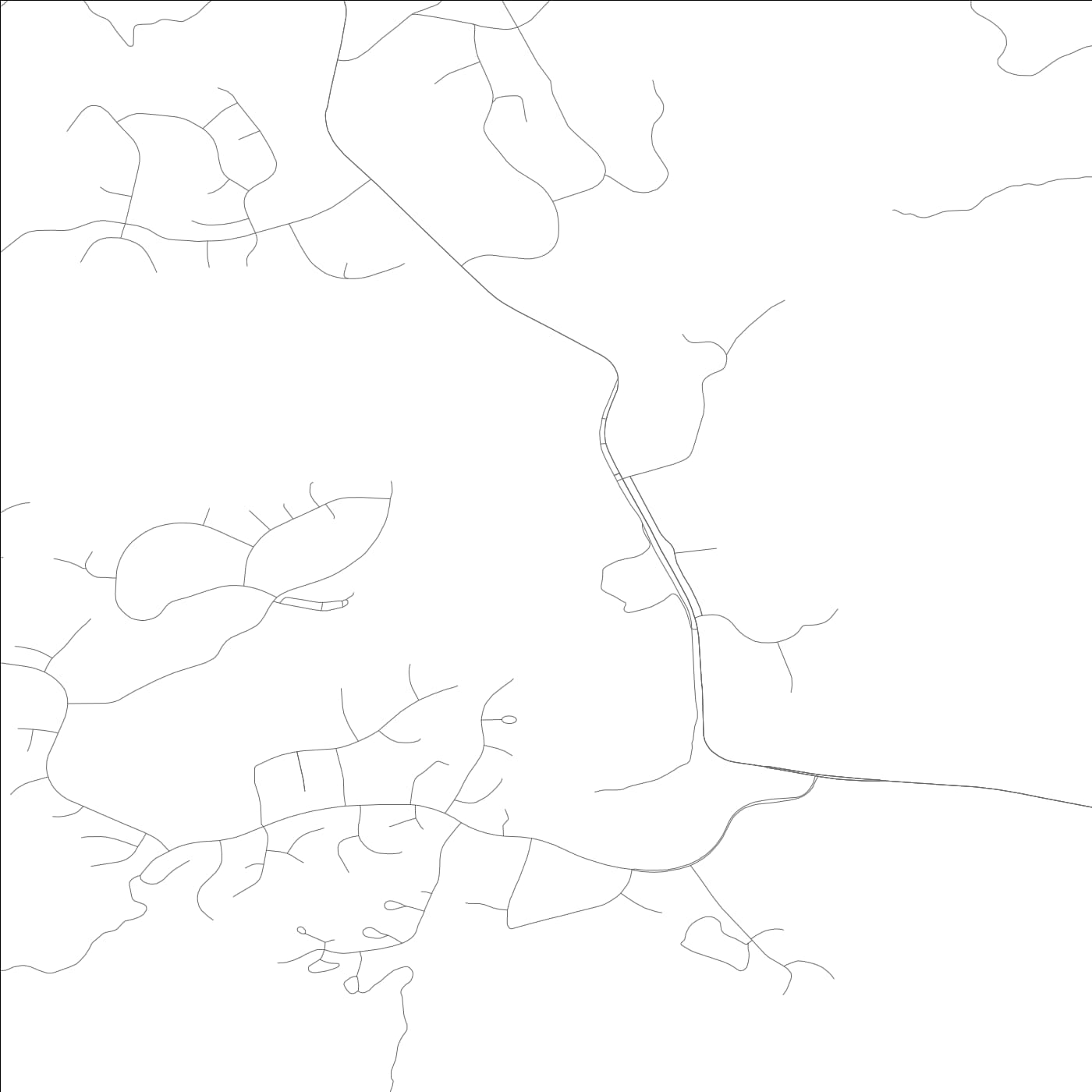 ROAD MAP OF LAKE NACIMIENTO, CALIFORNIA BY MAPBAKES