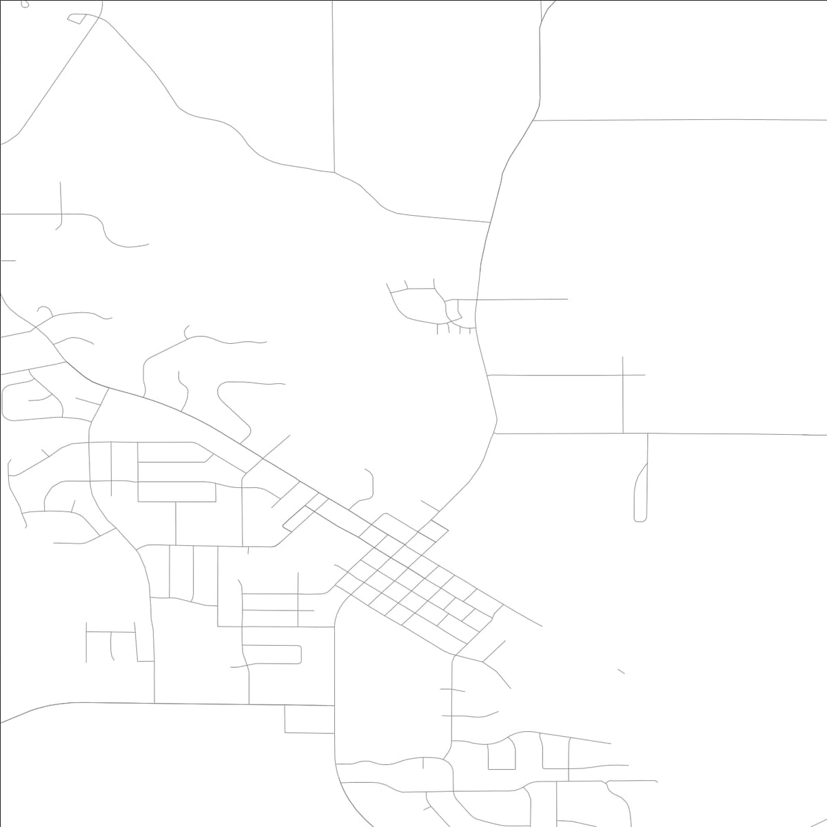 ROAD MAP OF POLK CITY, LOWA BY MAPBAKES