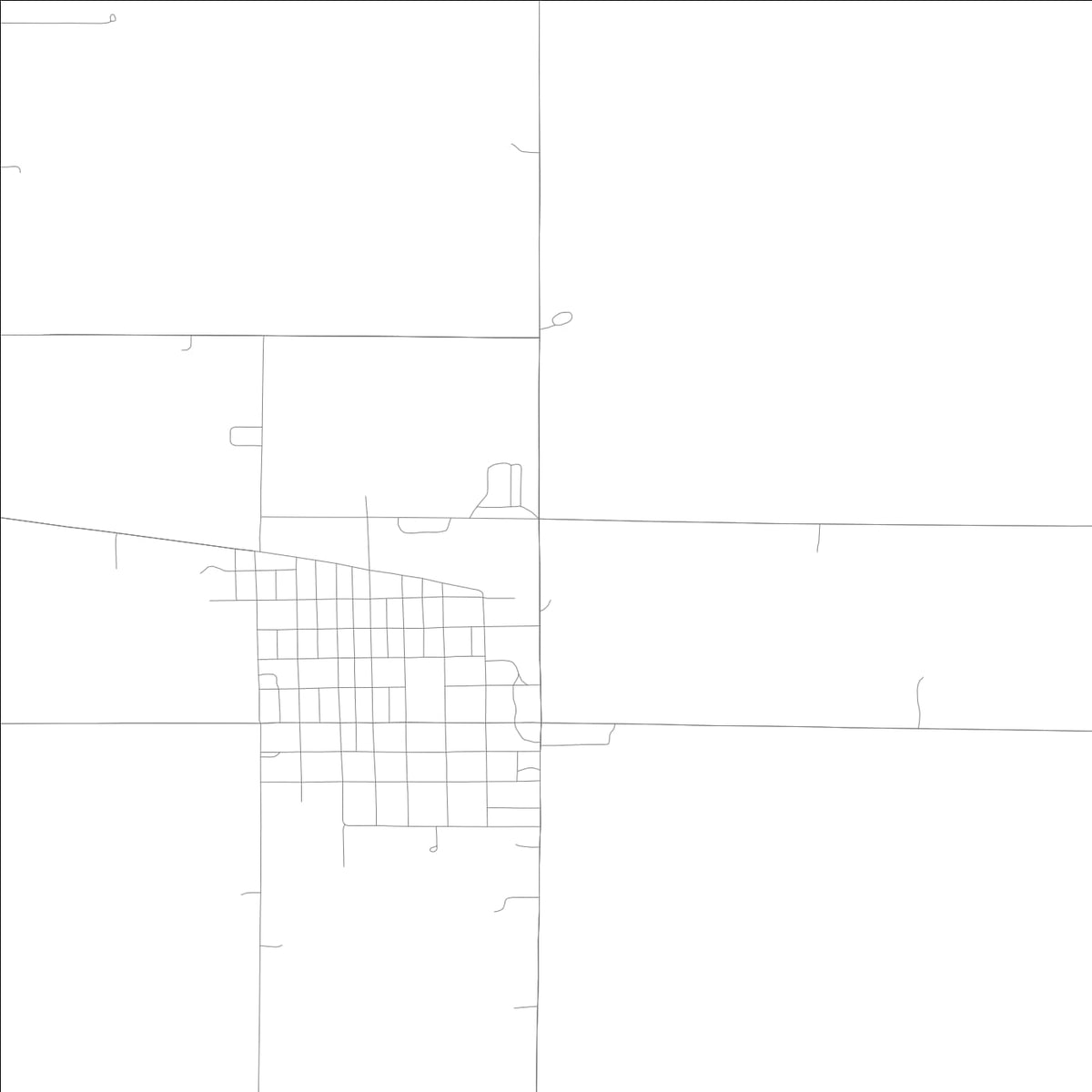 ROAD MAP OF POMEROY, LOWA BY MAPBAKES