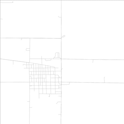 ROAD MAP OF POMEROY, LOWA BY MAPBAKES