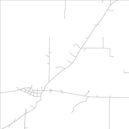 ROAD MAP OF OXLY, MISSOURI BY MAPBAKES