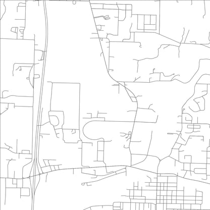 ROAD MAP OF OZARK, MISSOURI BY MAPBAKES
