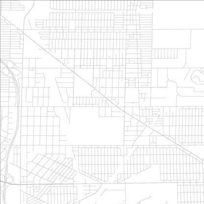 ROAD MAP OF LINCOLNWOOD, ILLINOIS BY MAPBAKES