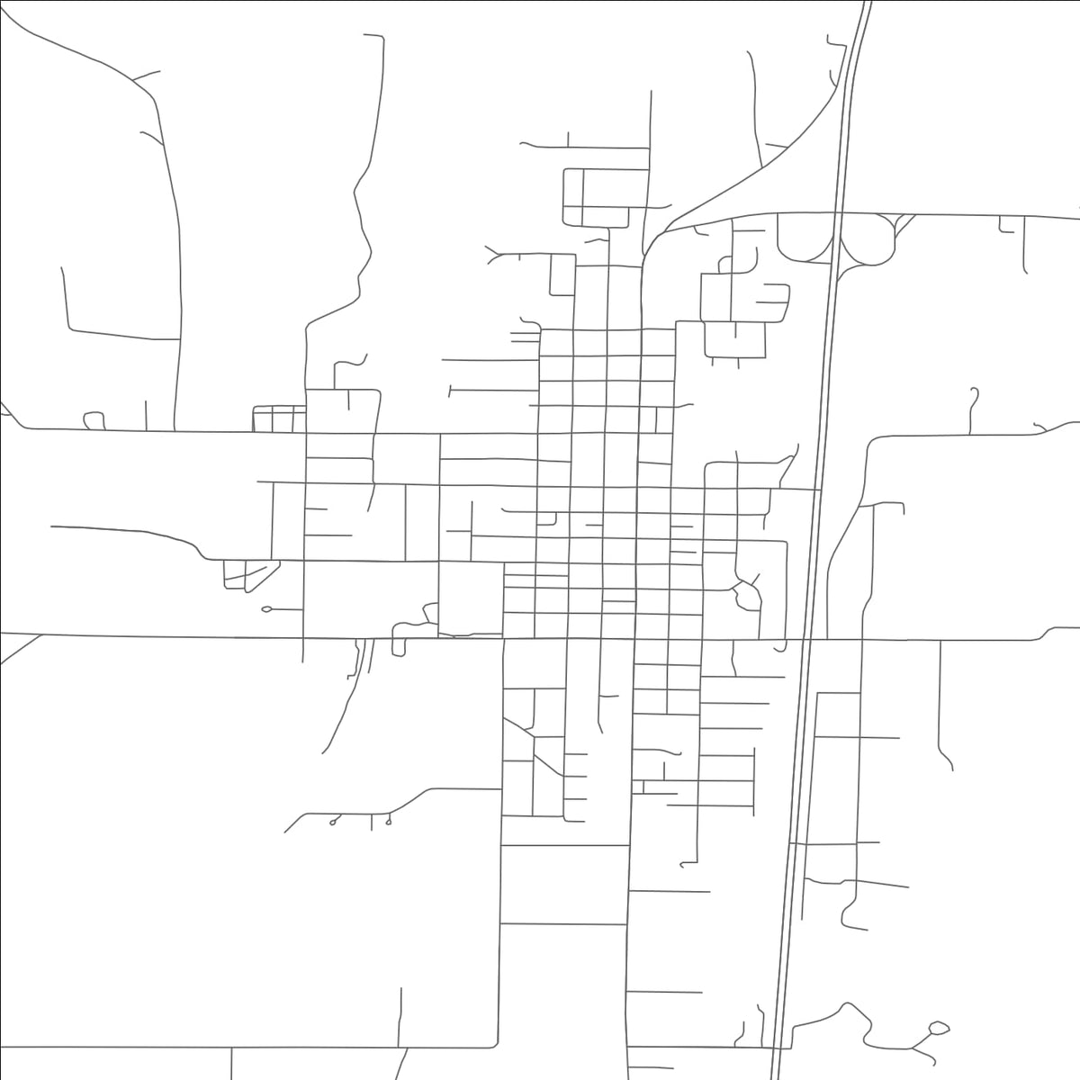 ROAD MAP OF PALMYRA, MISSOURI BY MAPBAKES