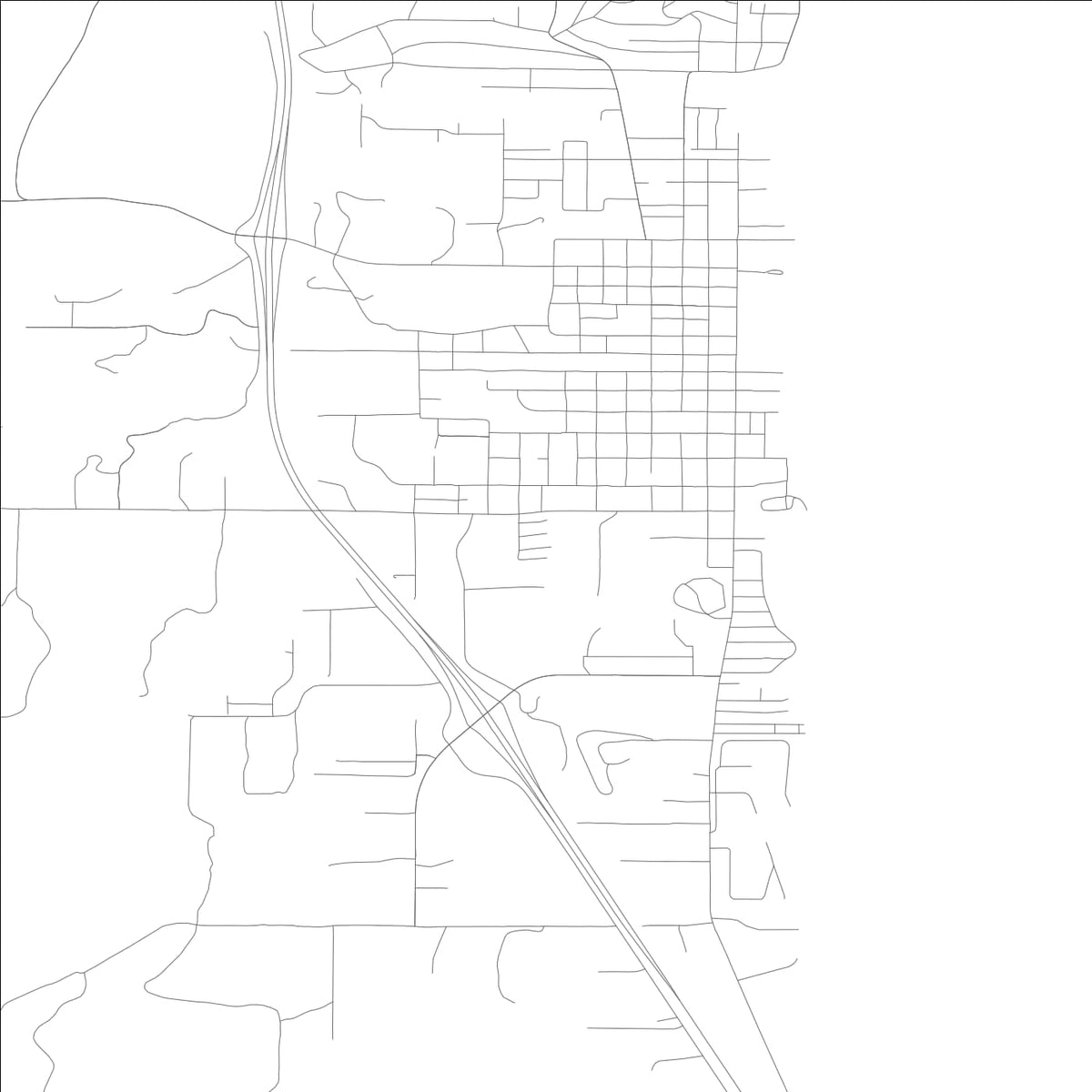 ROAD MAP OF LAKEPORT, CALIFORNIA BY MAPBAKES