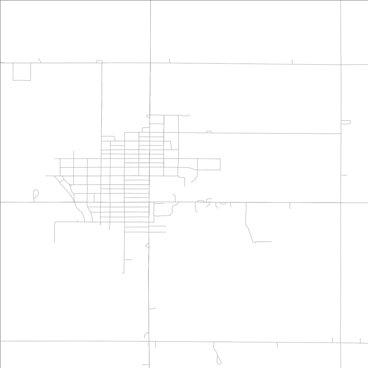 ROAD MAP OF PRIMGHAR, LOWA BY MAPBAKES