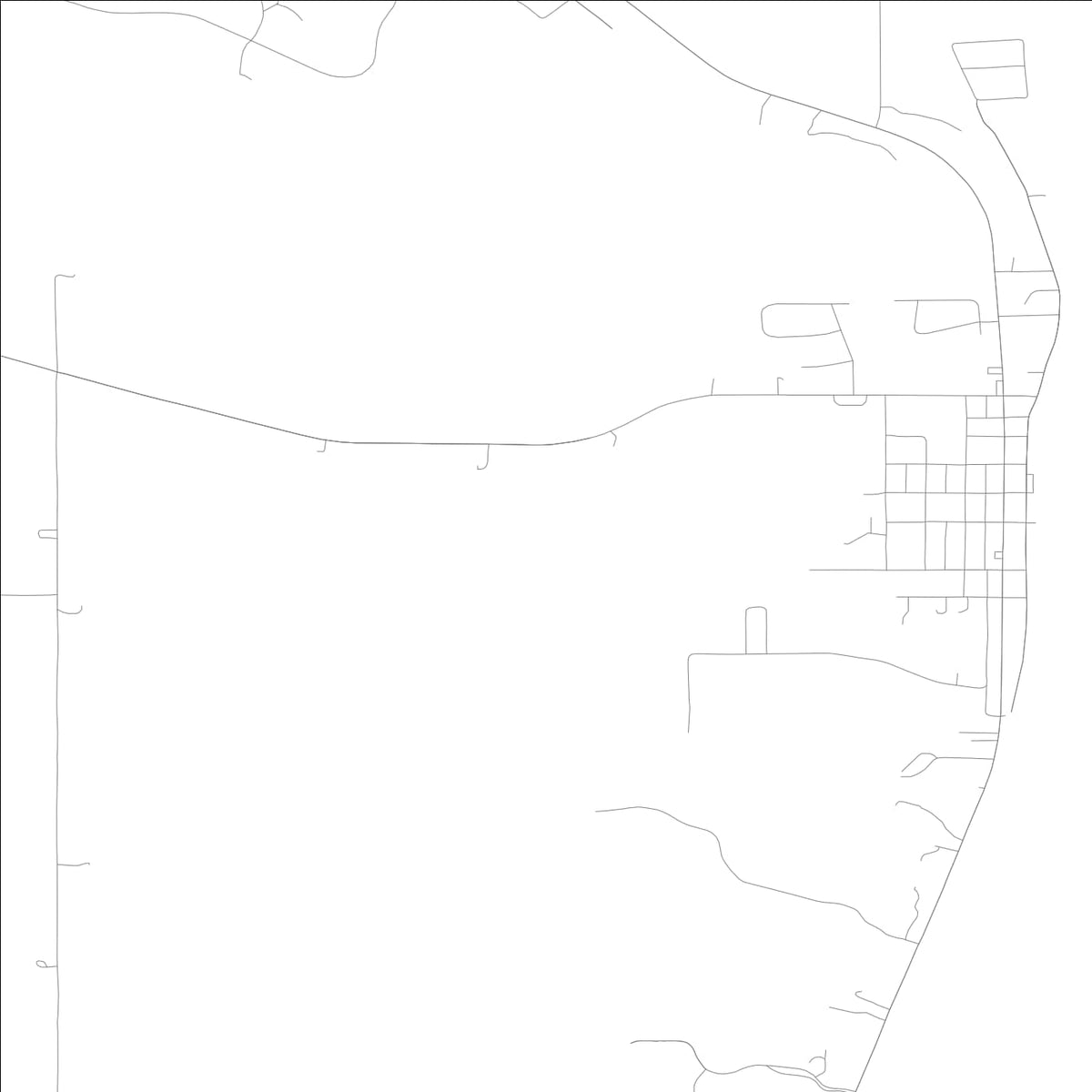 ROAD MAP OF PRINCETON, LOWA BY MAPBAKES