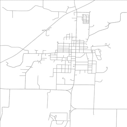 ROAD MAP OF PARIS, MISSOURI BY MAPBAKES