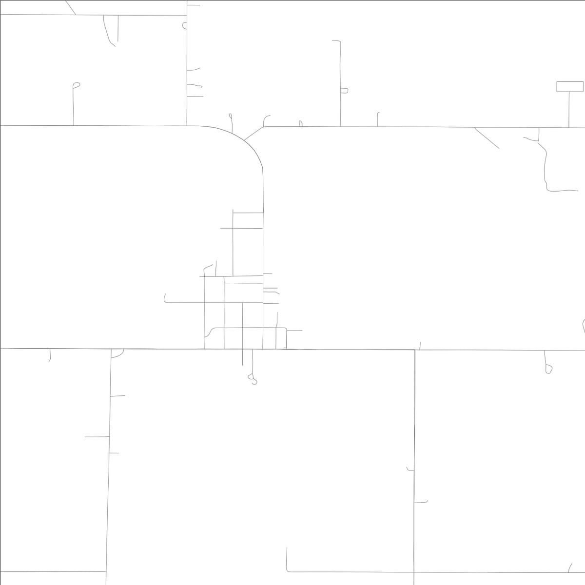 ROAD MAP OF PROTIVIN, LOWA BY MAPBAKES