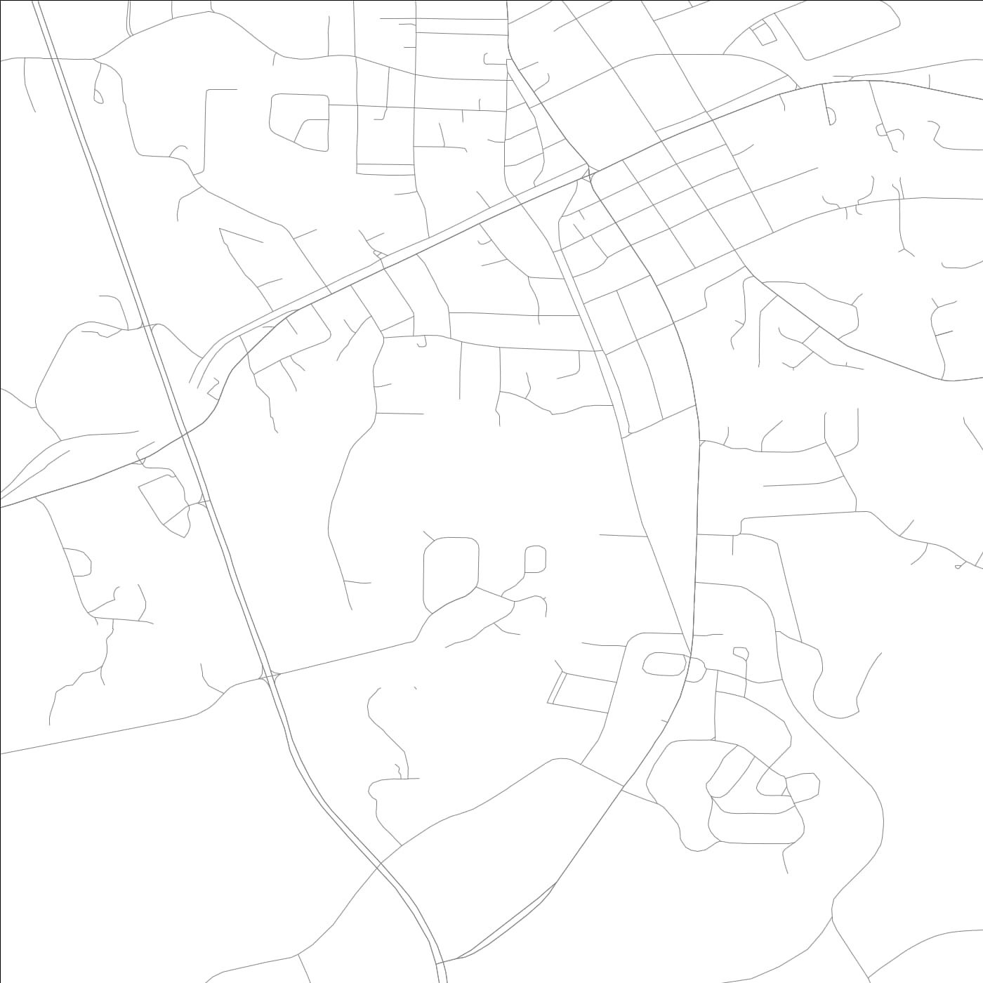 ROAD MAP OF BREMEN, GEORGIA BY MAPBAKES