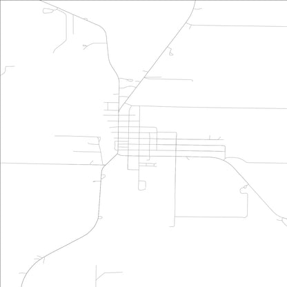 ROAD MAP OF QUASQUETON, LOWA BY MAPBAKES