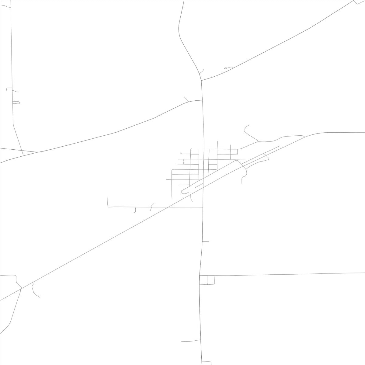 ROAD MAP OF QUIMBY, LOWA BY MAPBAKES