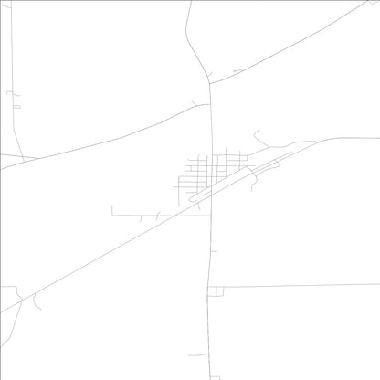 ROAD MAP OF QUIMBY, LOWA BY MAPBAKES