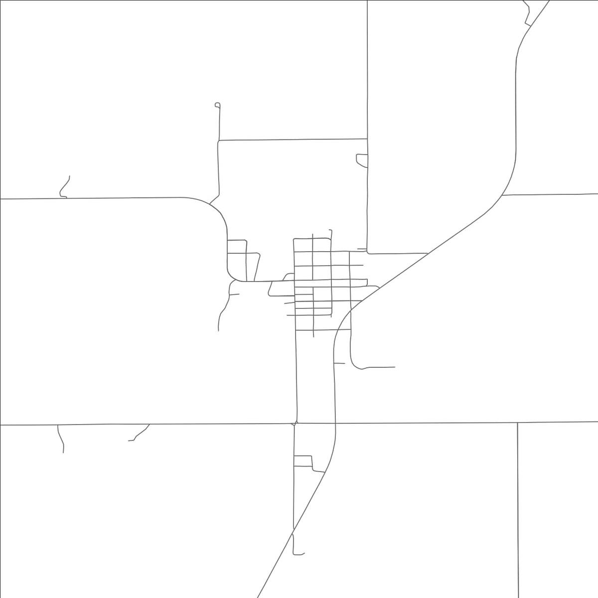 ROAD MAP OF PARNELL, MISSOURI BY MAPBAKES