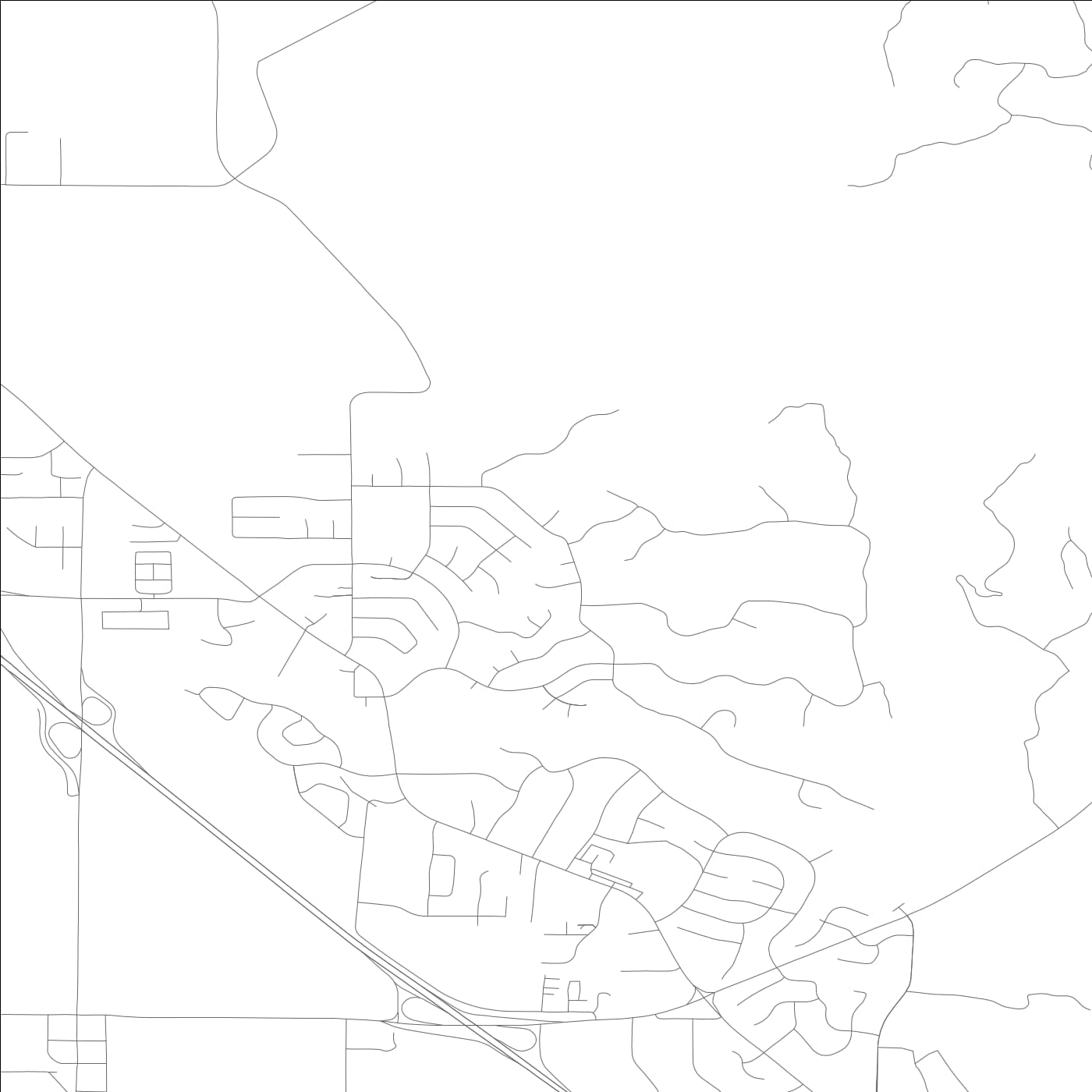 ROAD MAP OF LARKFIELD WIKIUP, CALIFORNIA BY MAPBAKES