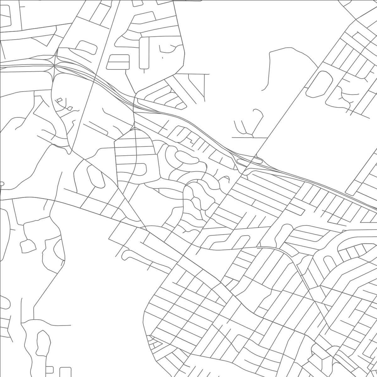 ROAD MAP OF PASADENA HILLS, MISSOURI BY MAPBAKES