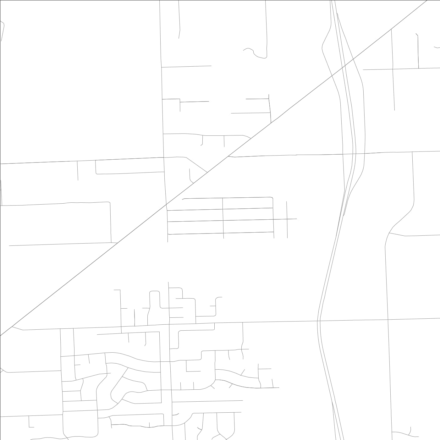 ROAD MAP OF LOCKPORT HEIGHTS, ILLINOIS BY MAPBAKES