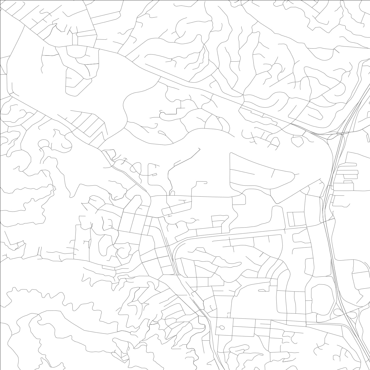 ROAD MAP OF LARKSPUR, CALIFORNIA BY MAPBAKES