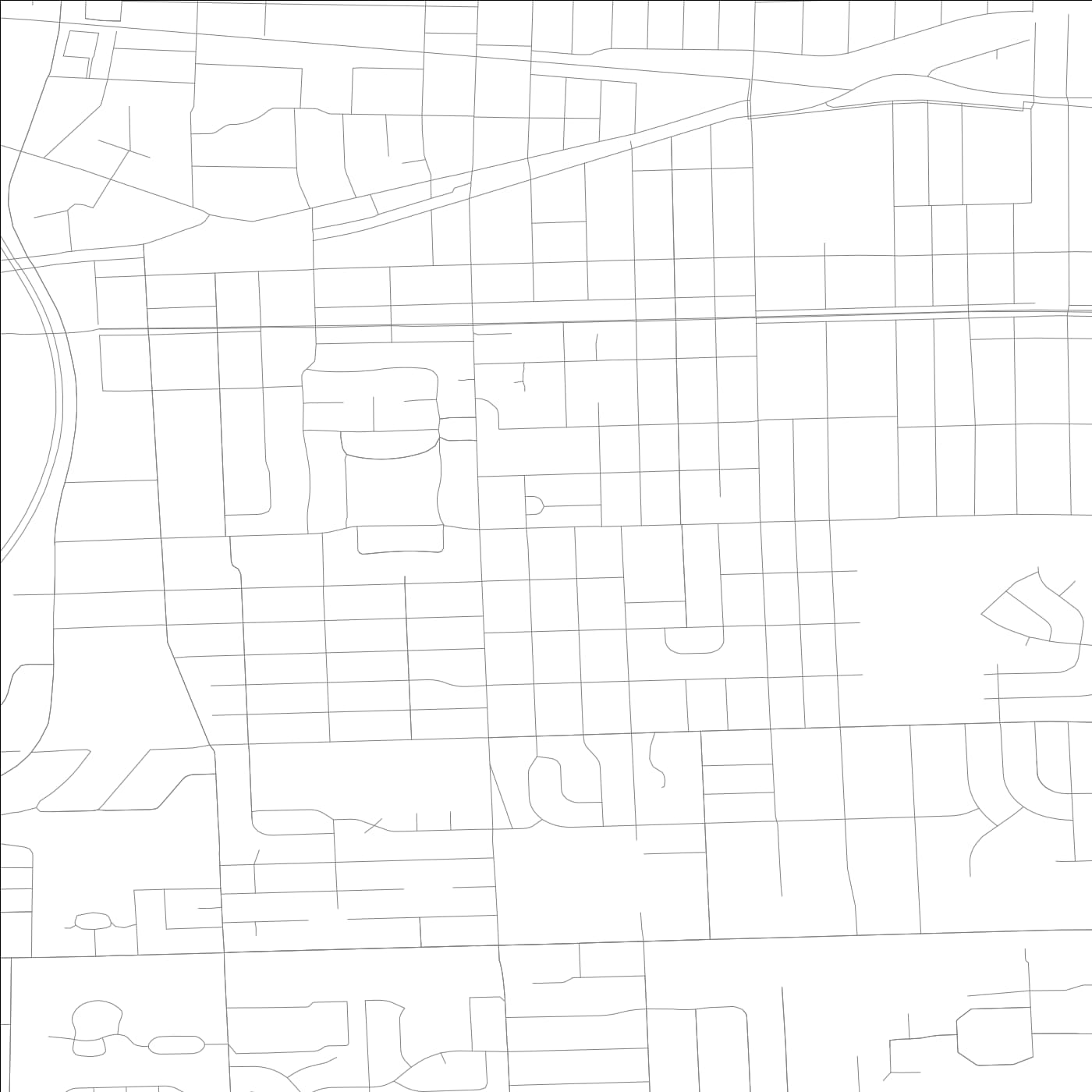 ROAD MAP OF LOMBARD, ILLINOIS BY MAPBAKES