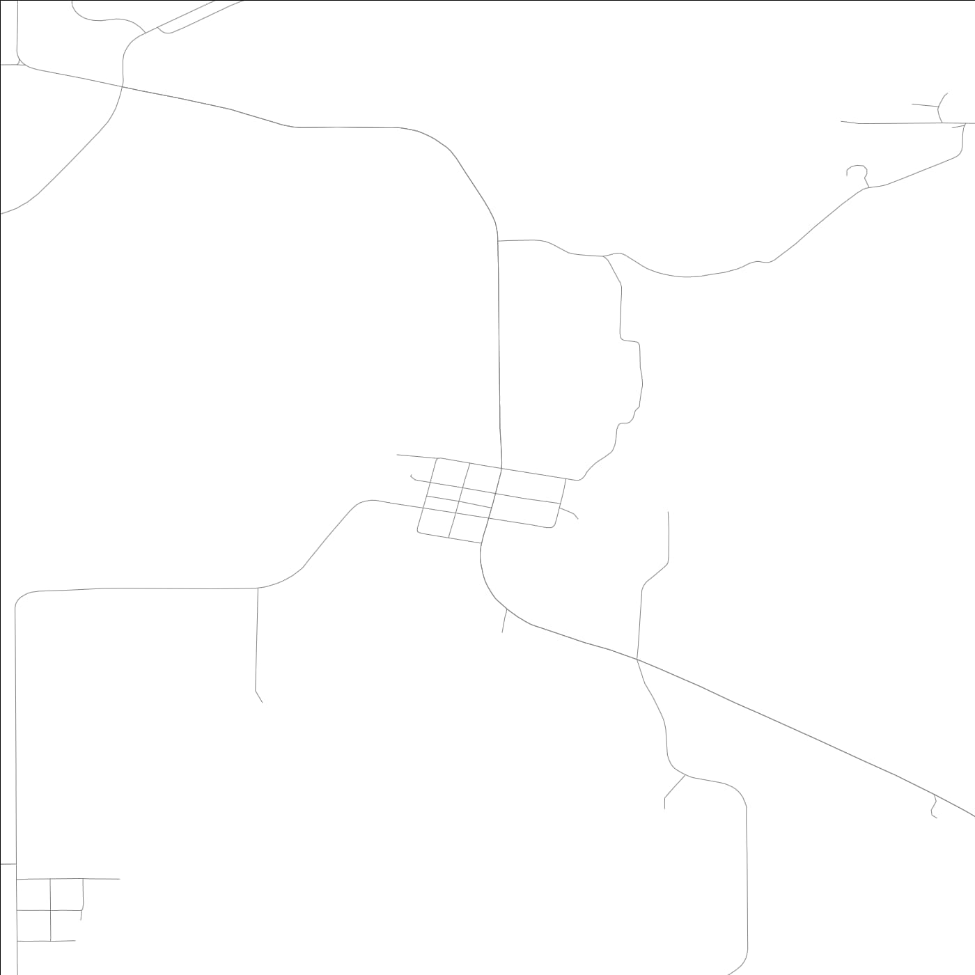 ROAD MAP OF RATHBUN, LOWA BY MAPBAKES