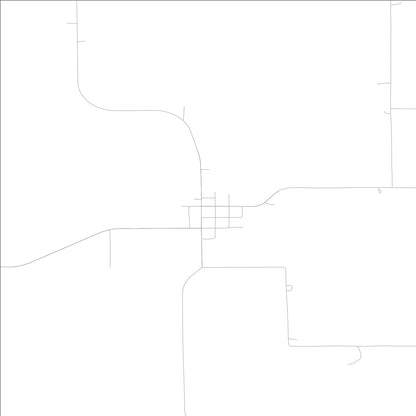 ROAD MAP OF REASNOR, LOWA BY MAPBAKES