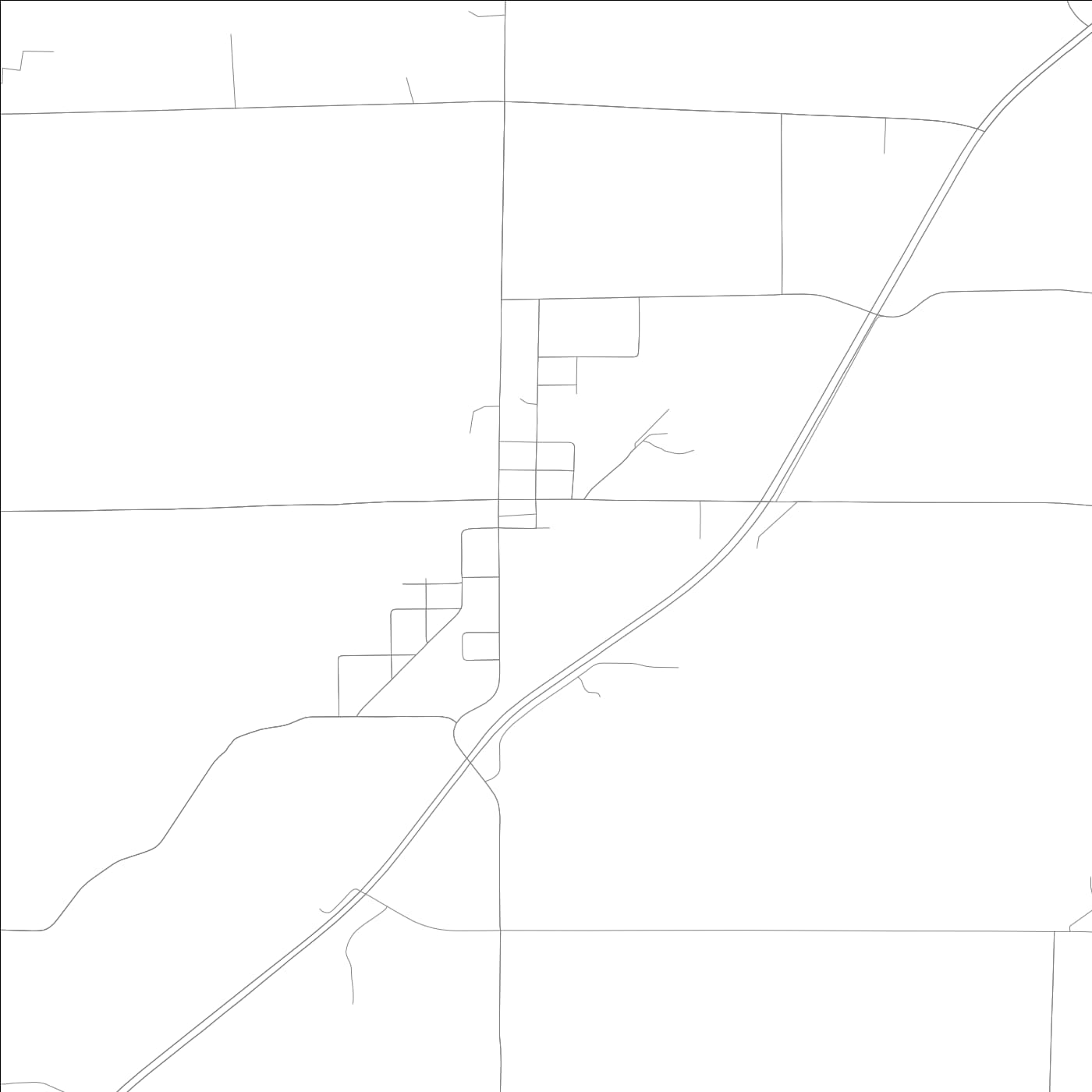 ROAD MAP OF LORAINE, ILLINOIS BY MAPBAKES