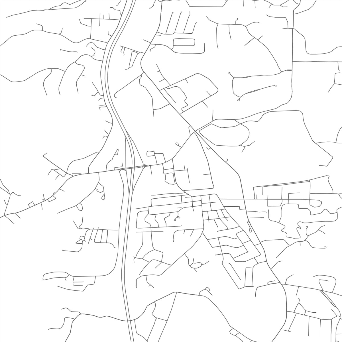ROAD MAP OF PEVELY, MISSOURI BY MAPBAKES