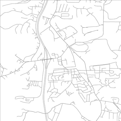 ROAD MAP OF PEVELY, MISSOURI BY MAPBAKES