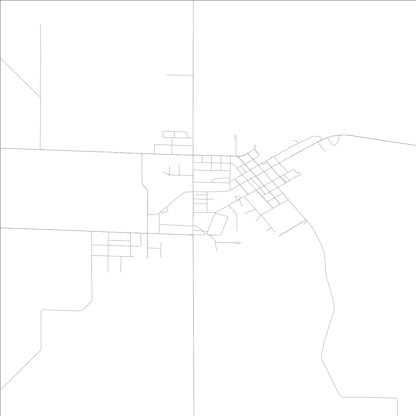 ROAD MAP OF LOUISVILLE, ILLINOIS BY MAPBAKES