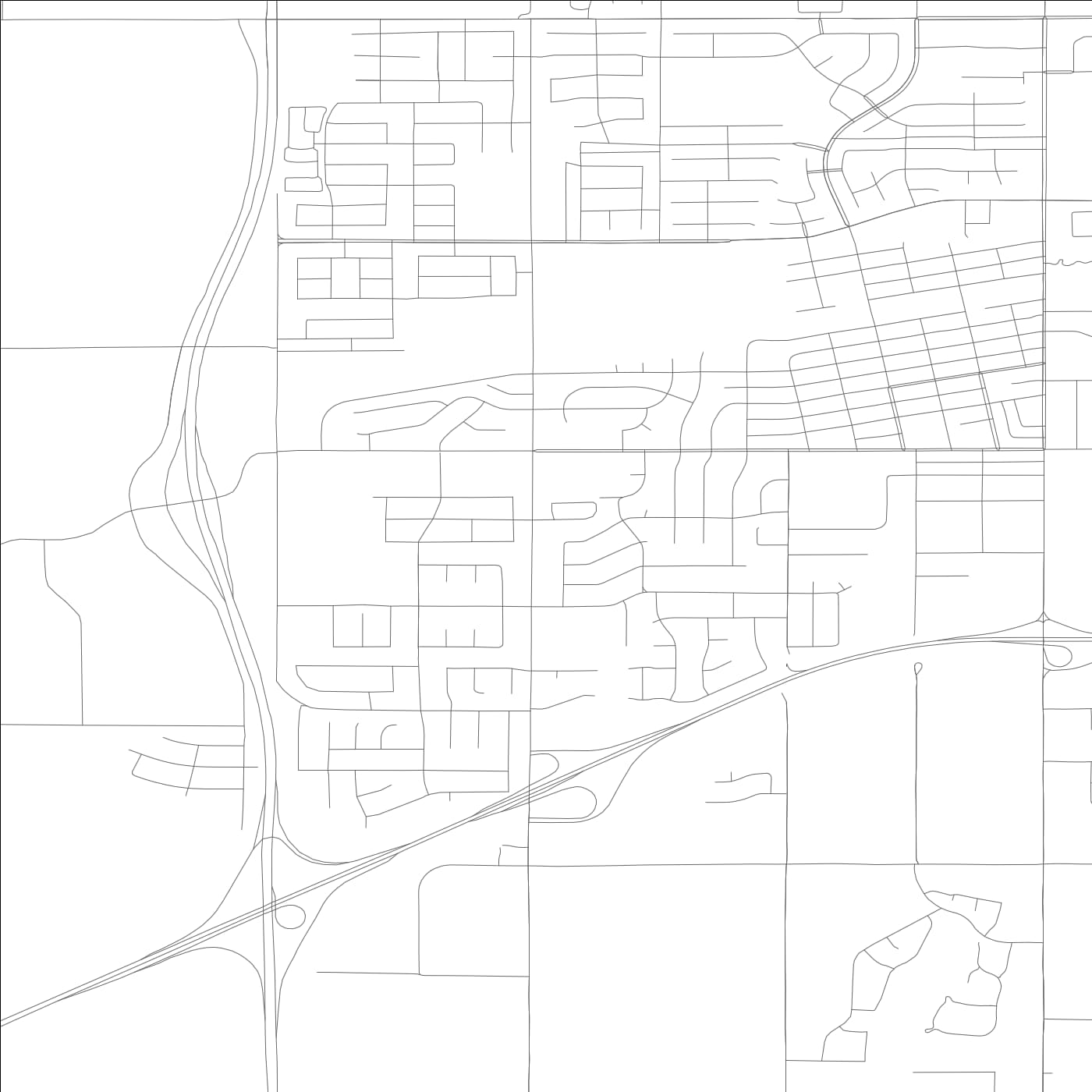 ROAD MAP OF LEMOORE, CALIFORNIA BY MAPBAKES