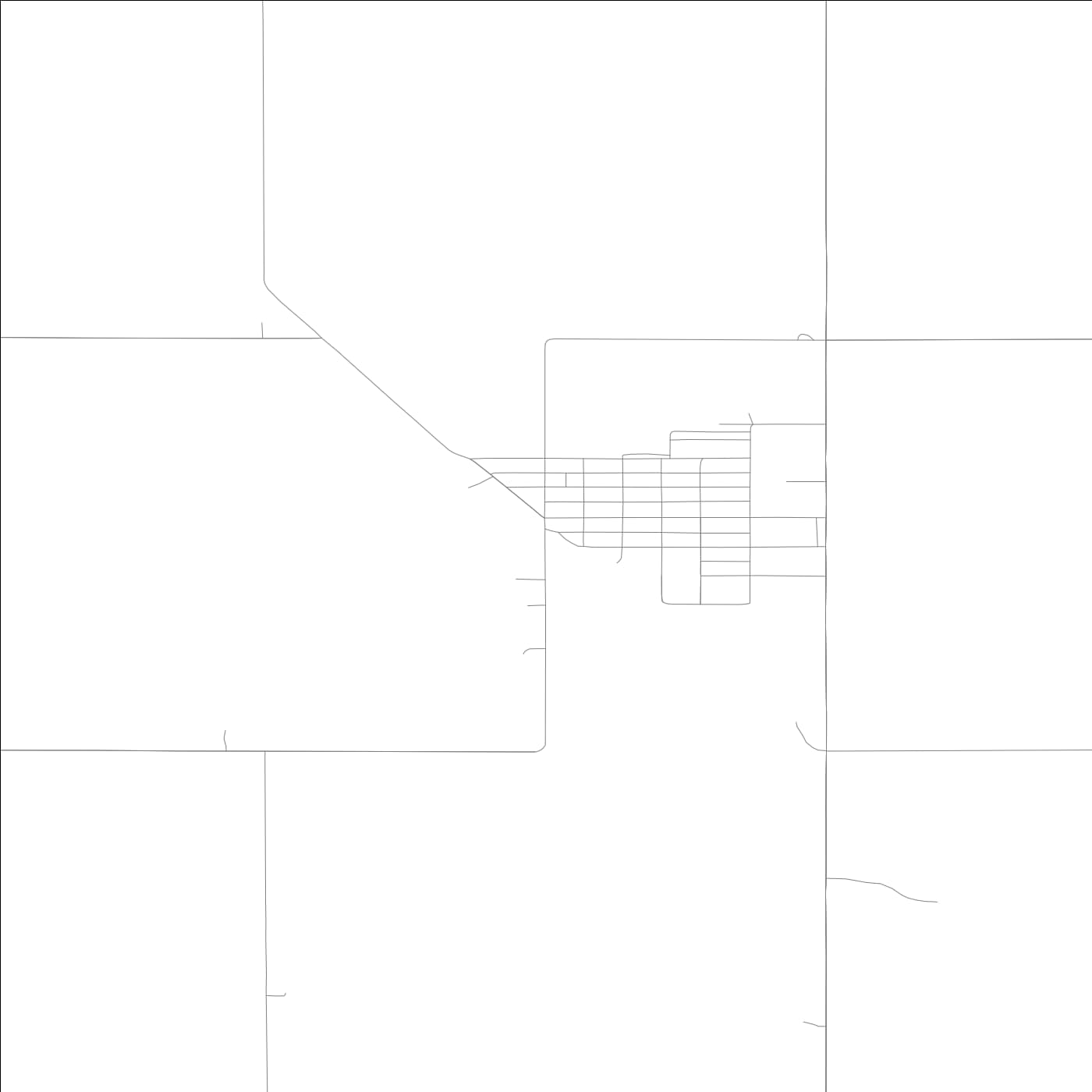 ROAD MAP OF RENWICK, LOWA BY MAPBAKES