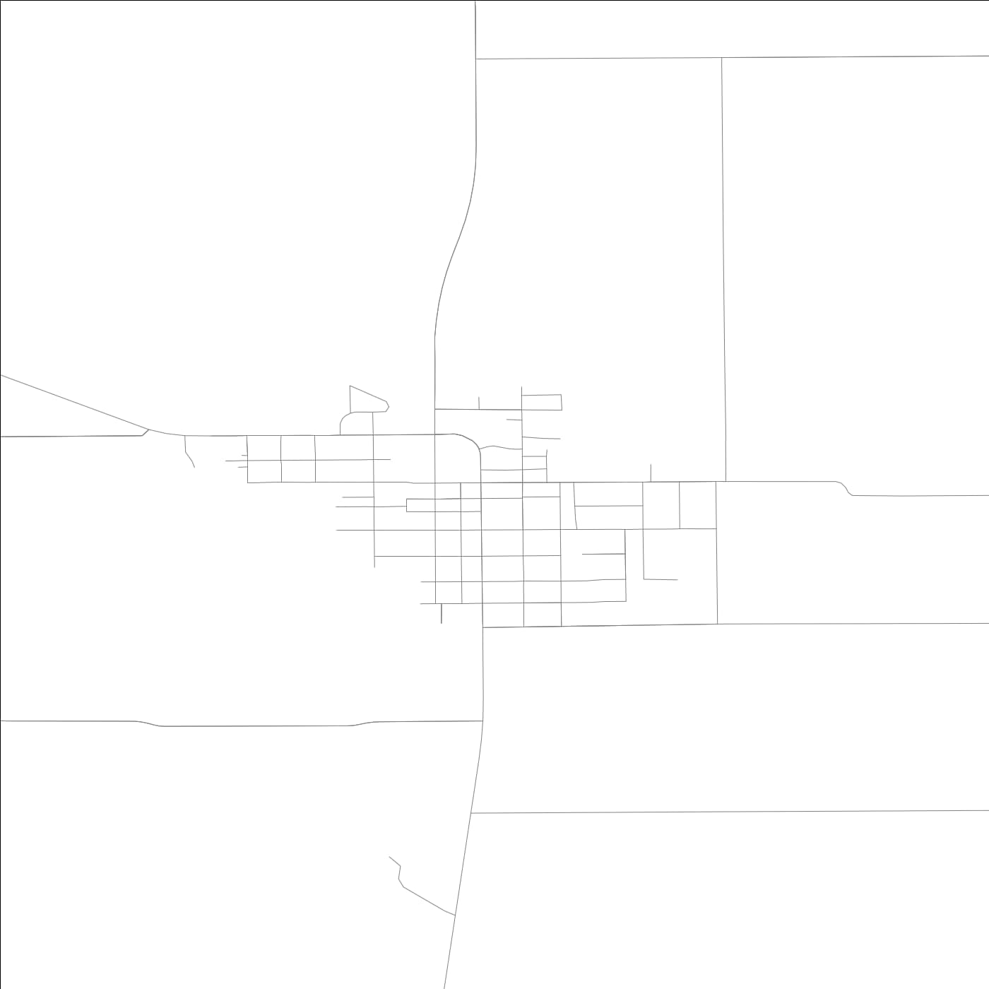 ROAD MAP OF LOVINGTON, ILLINOIS BY MAPBAKES