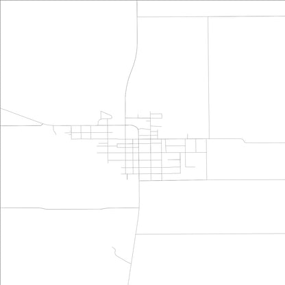 ROAD MAP OF LOVINGTON, ILLINOIS BY MAPBAKES