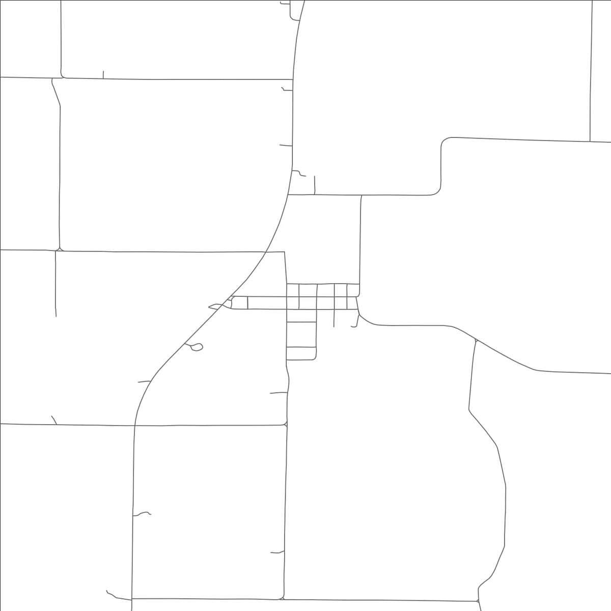ROAD MAP OF PICKERING, MISSOURI BY MAPBAKES