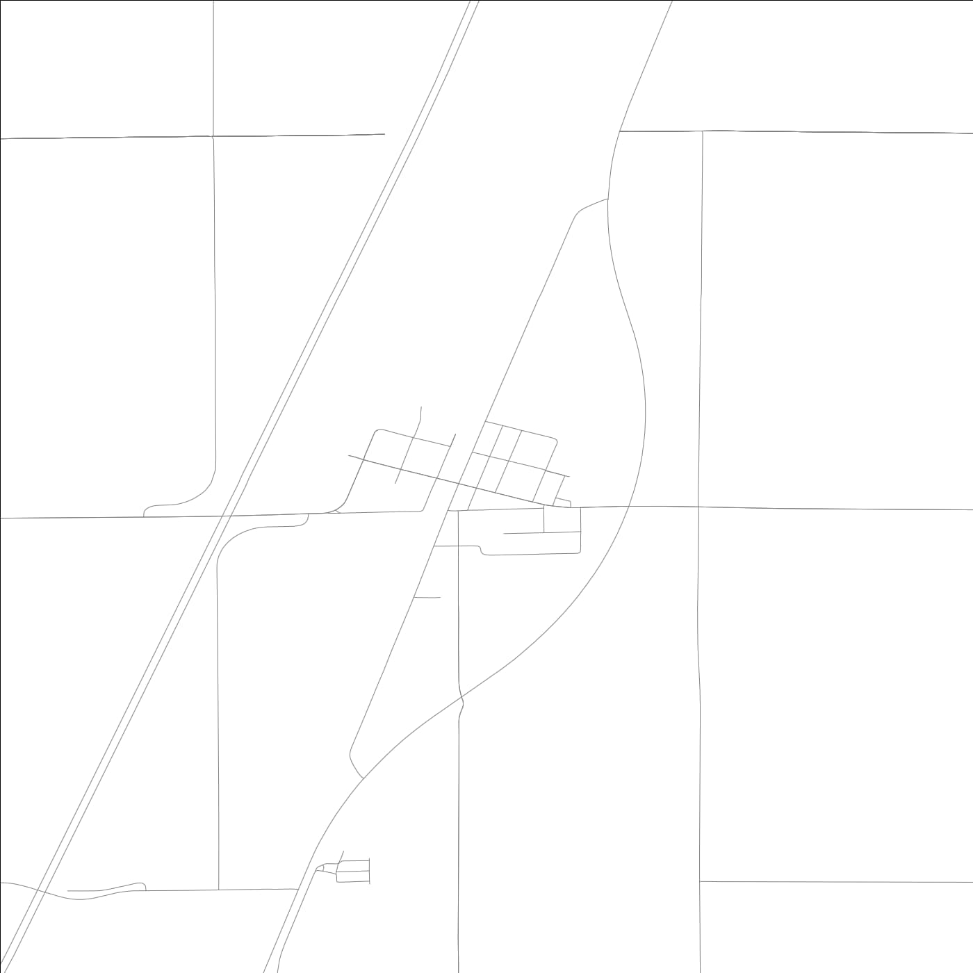 ROAD MAP OF LUDLOW, ILLINOIS BY MAPBAKES