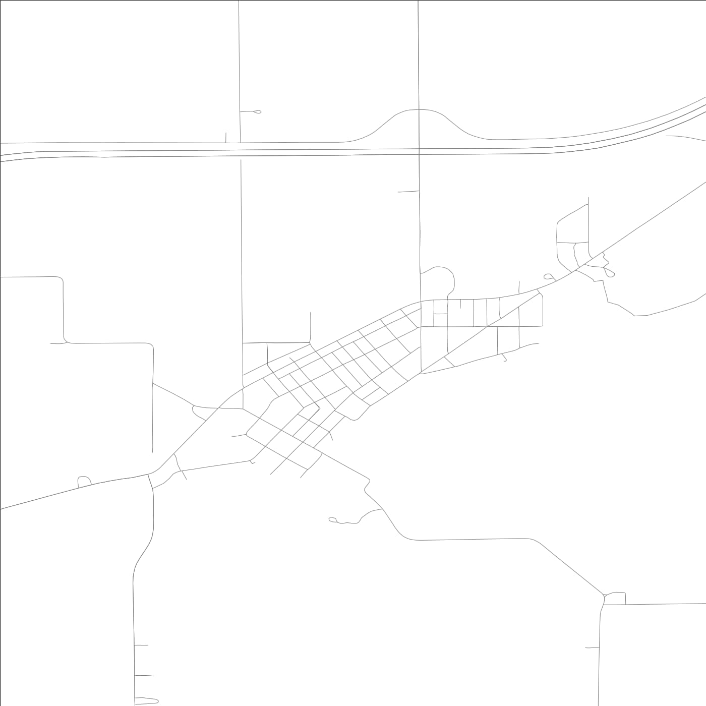 ROAD MAP OF LYNDON, ILLINOIS BY MAPBAKES