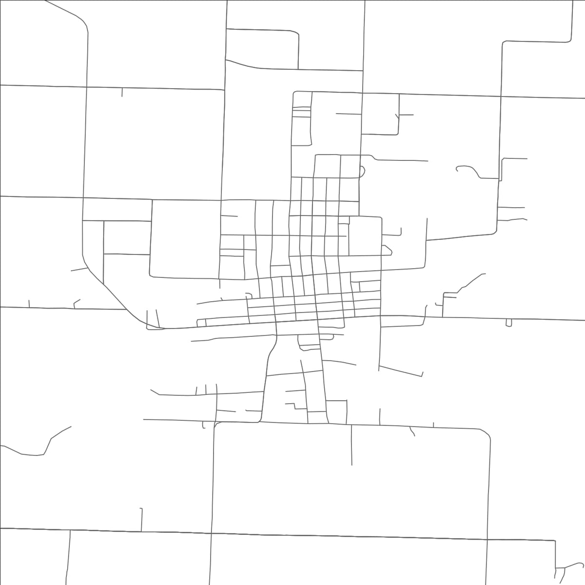 ROAD MAP OF PIERCE CITY, MISSOURI BY MAPBAKES