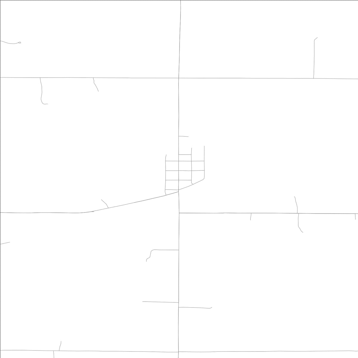 ROAD MAP OF RICKETTS, LOWA BY MAPBAKES