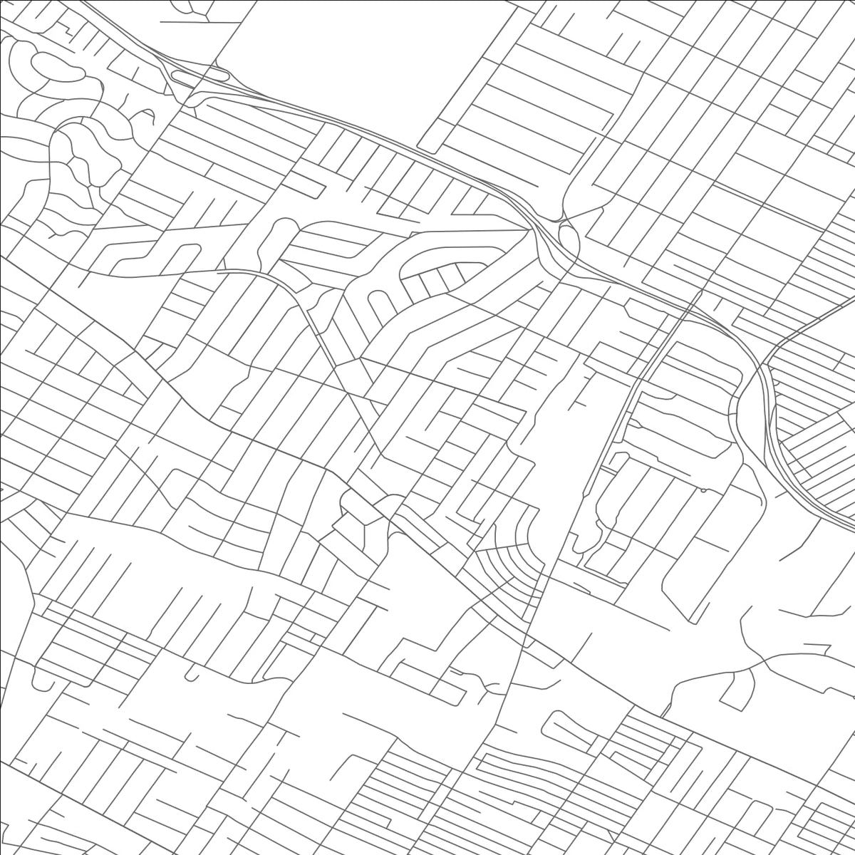 ROAD MAP OF PINE LAWN, MISSOURI BY MAPBAKES