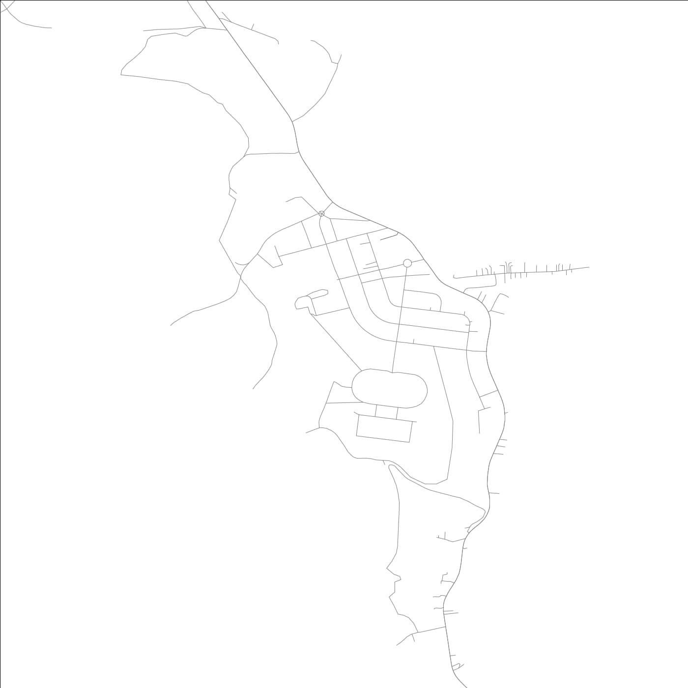 ROAD MAP OF LAIE, HAWAII BY MAPBAKES