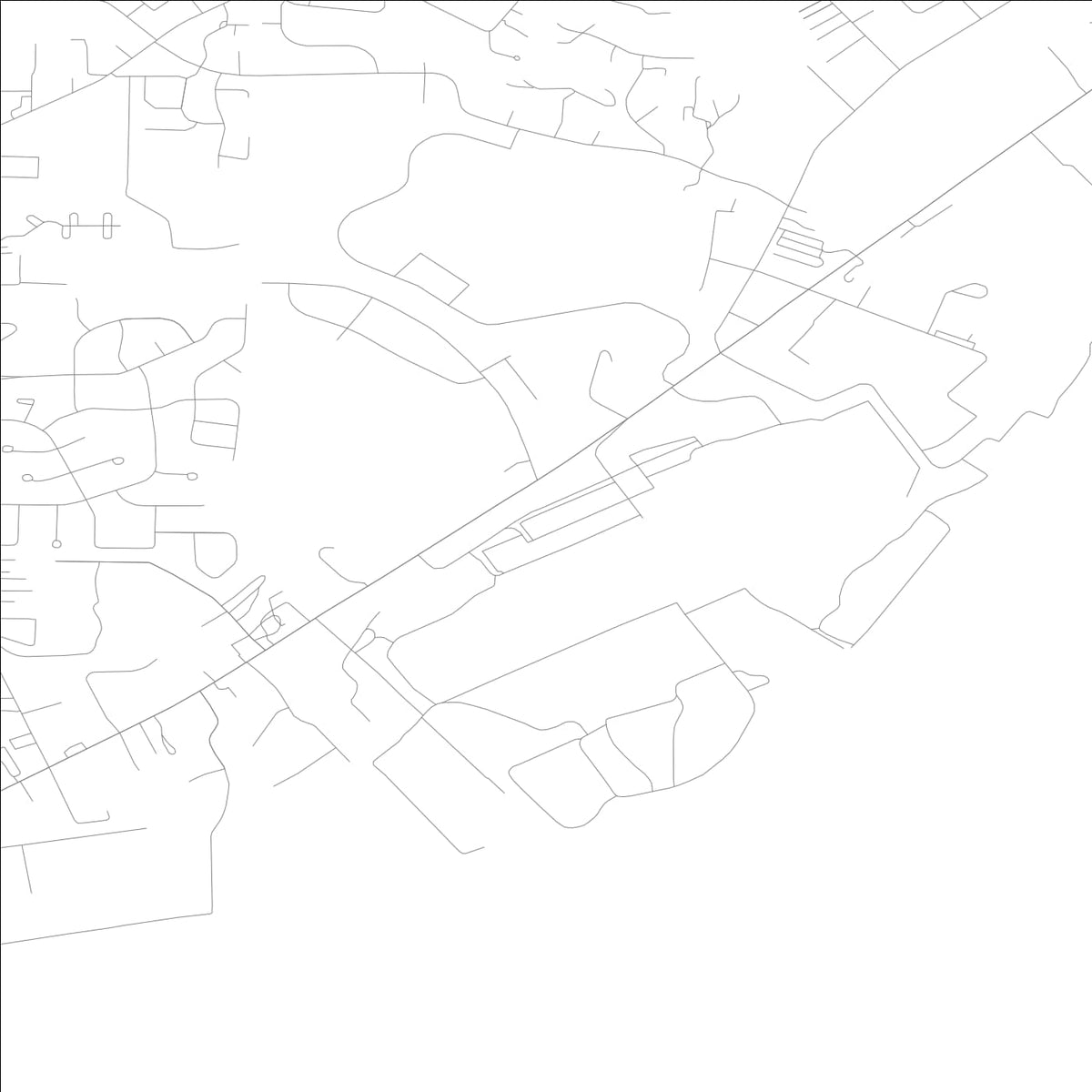 ROAD MAP OF RIVERDALE, LOWA BY MAPBAKES