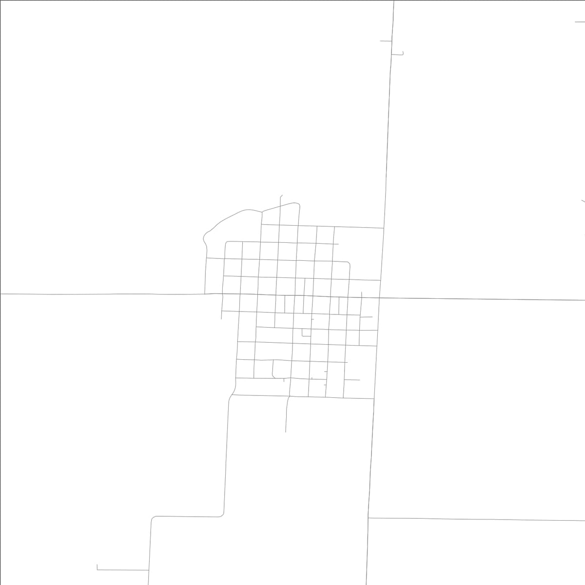 ROAD MAP OF RIVERTON, LOWA BY MAPBAKES