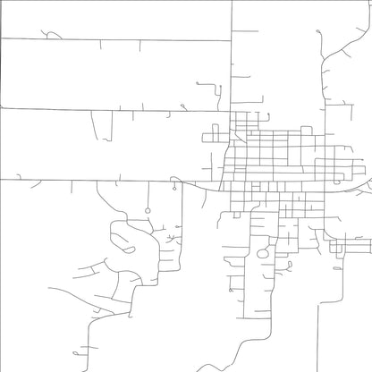 ROAD MAP OF PLATTSBURG, MISSOURI BY MAPBAKES