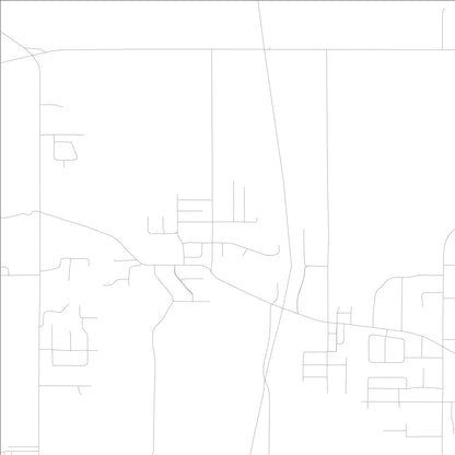 ROAD MAP OF ROBINS, LOWA BY MAPBAKES