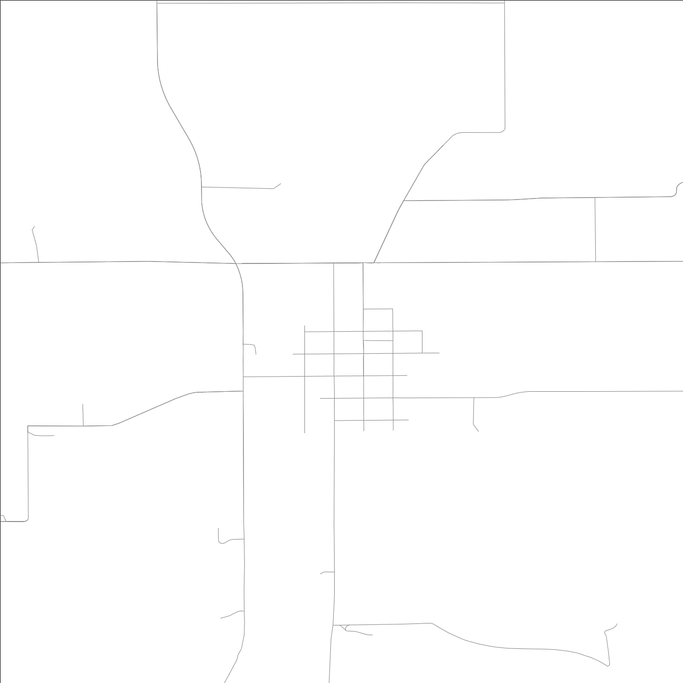 ROAD MAP OF MAGNOLIA, ILLINOIS BY MAPBAKES