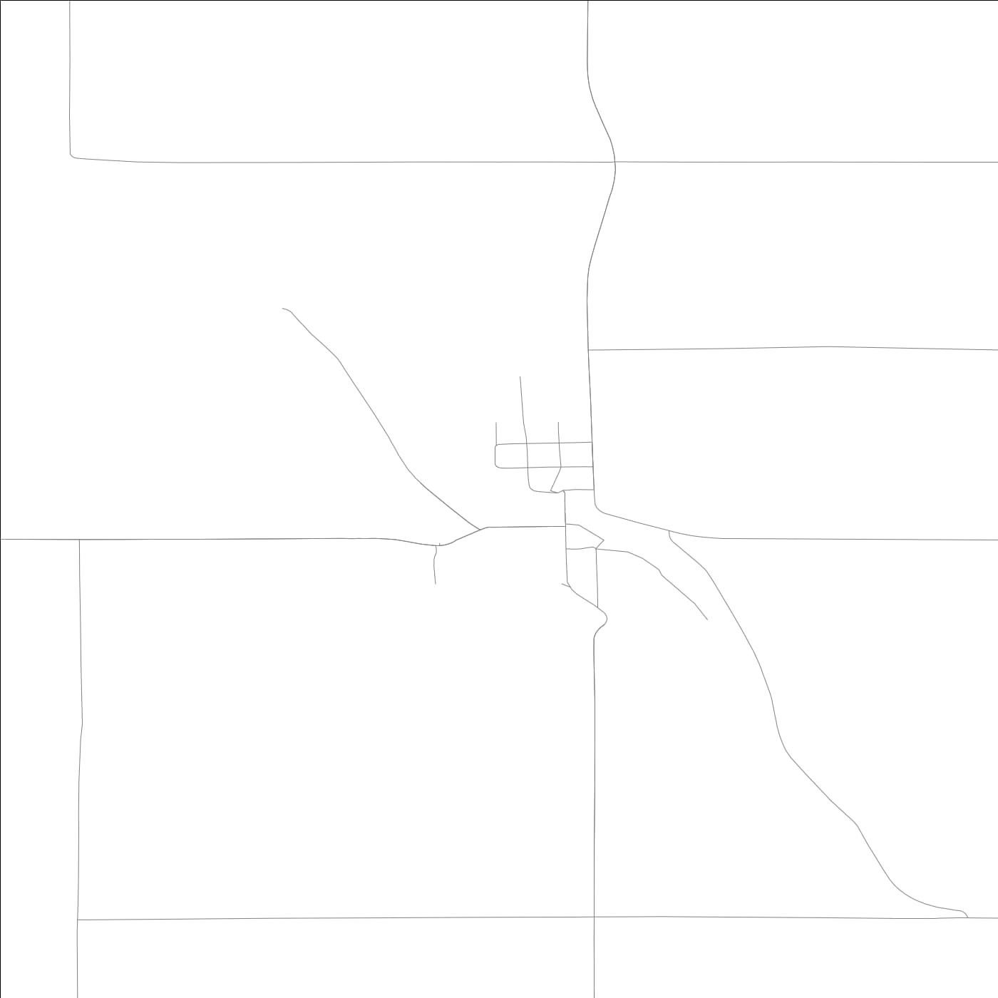 ROAD MAP OF ROCK FALLS, LOWA BY MAPBAKES